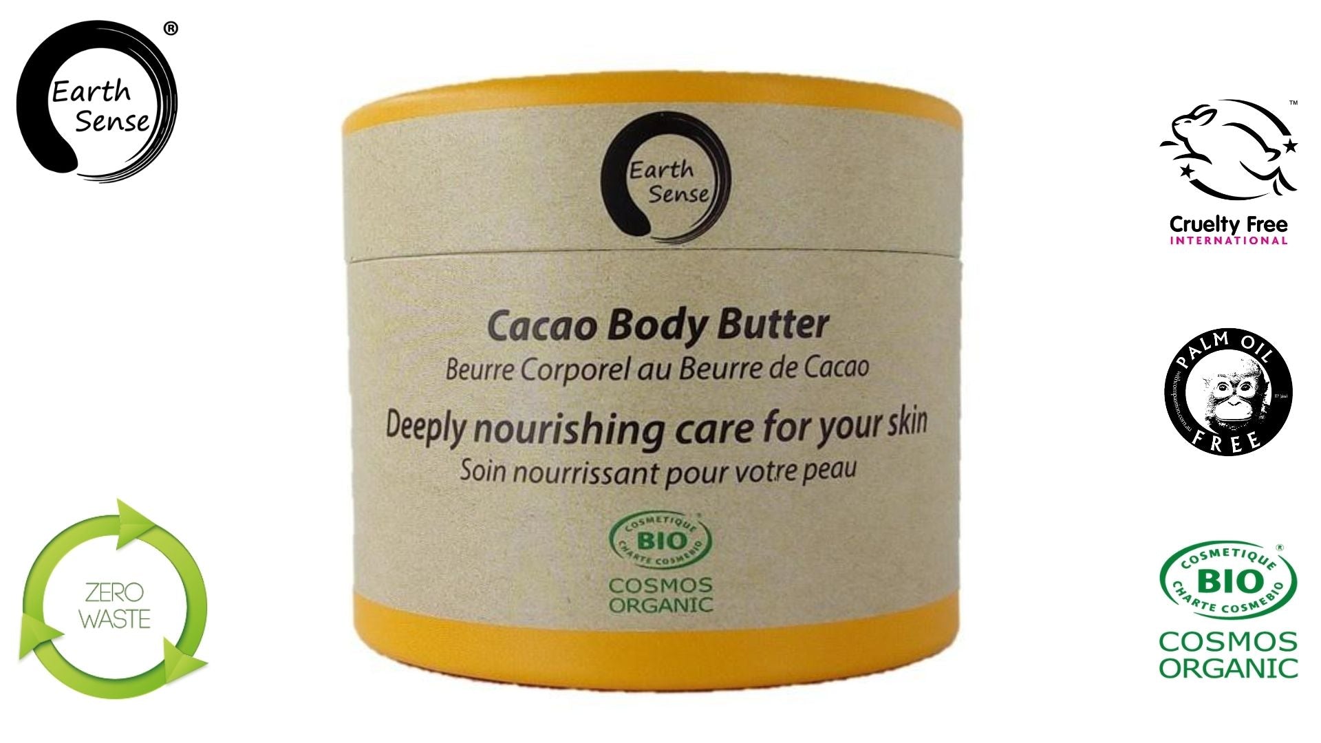 Organic Cacao Body Butter 200ml - Earthsenseorganics