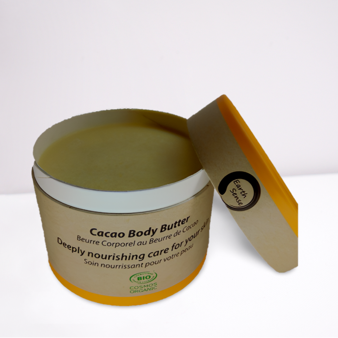 Beurre corporel au cacao bio 200 ml - 1 pièce - Emballage 100 % papier recyclé