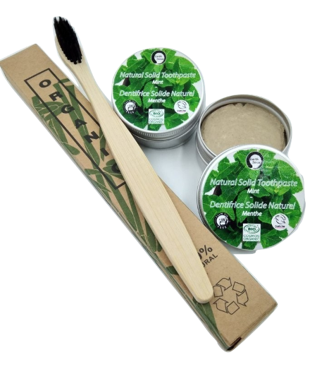 Natural Organic Certified Solid Toothpaste Gift Set - Earthsenseorganics