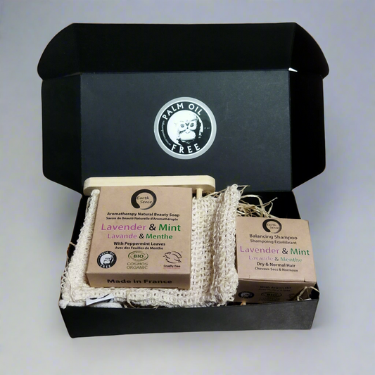 Gift Set DUO - Organic Solid Shampoo & Organic Solid Soap plus accessories - MADE TO ORDER