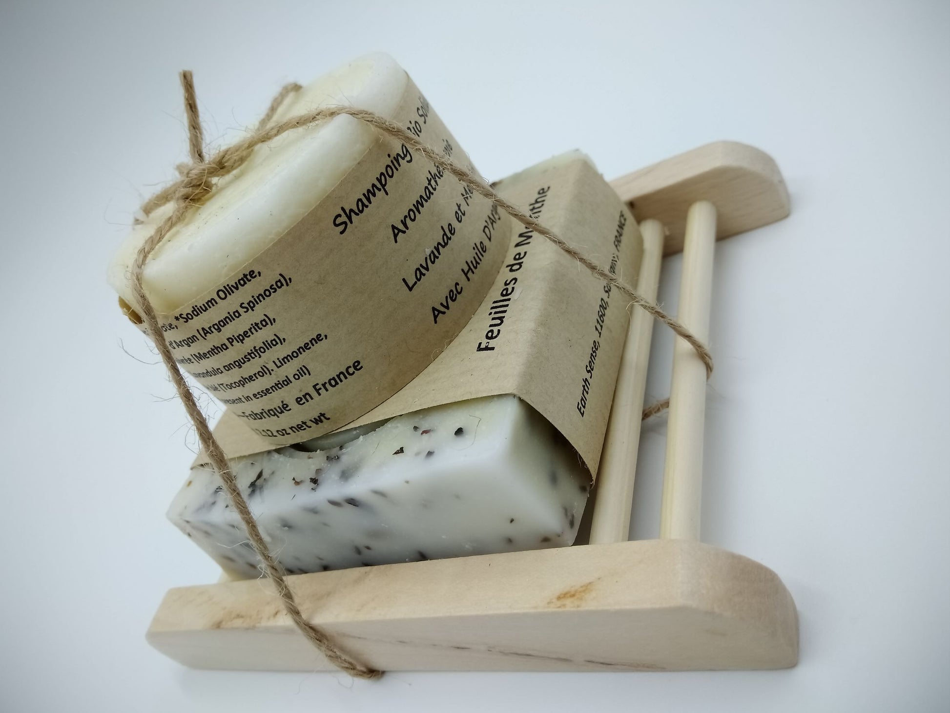 Gift Set DUO - Organic Solid Shampoo & Organic Solid Soap - Earthsenseorganics