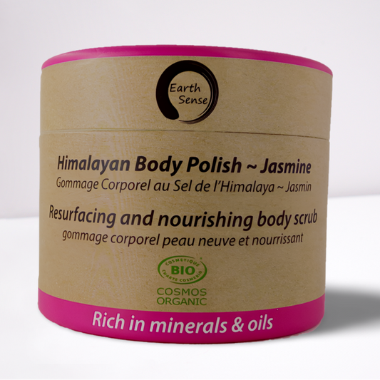 Organic Certified Body Polish Exfoliant - Jasmine - 200ml - 100% recycled paper packaging