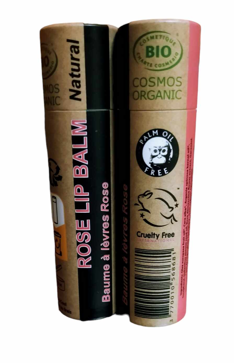 Organic Rose Lip Balm 15ml - Earthsenseorganics