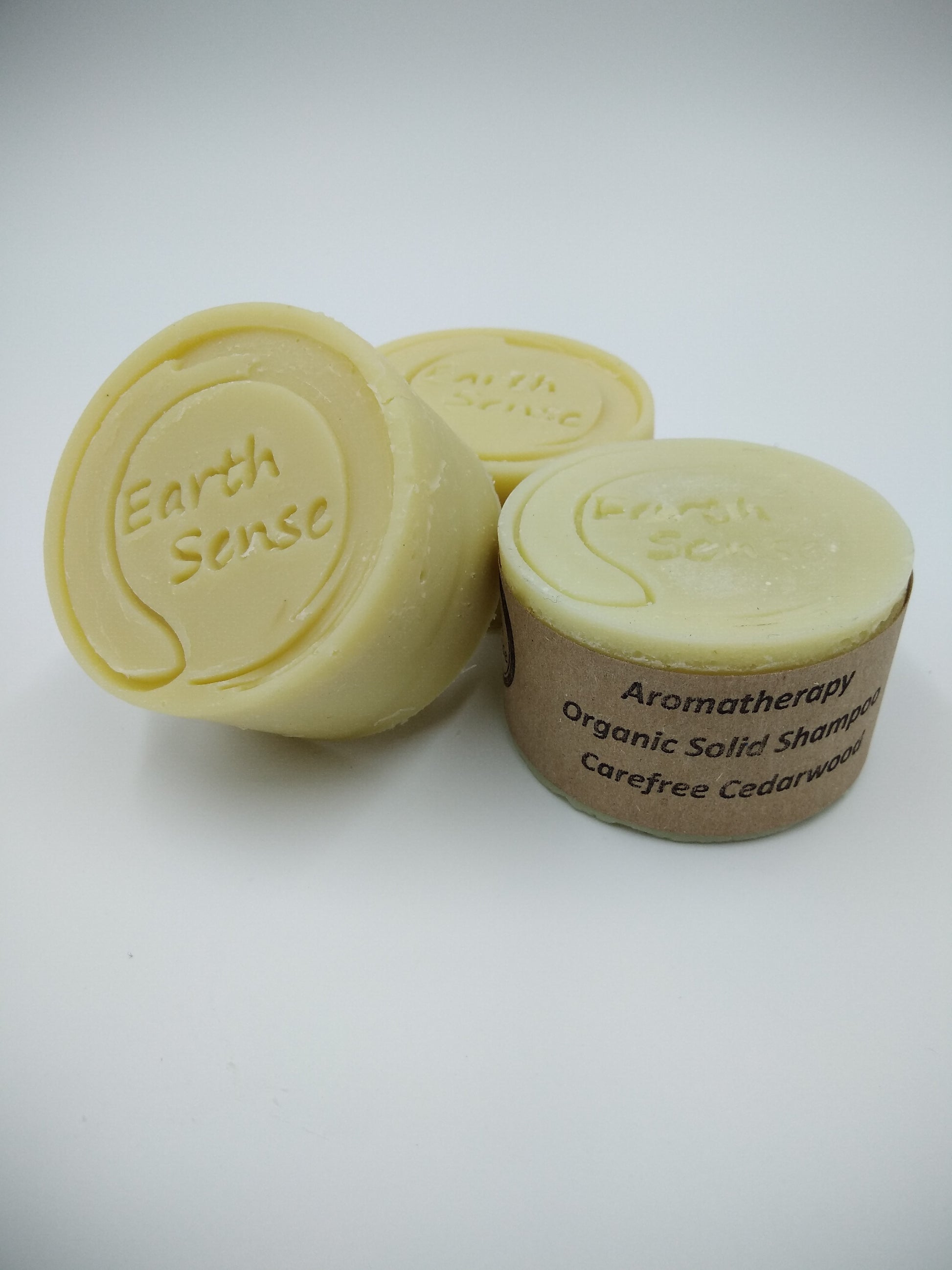 Organic Certified Balancing Solid Shampoo - Cedarwood - Oily & All Hair Types 60g - Earthsenseorganics