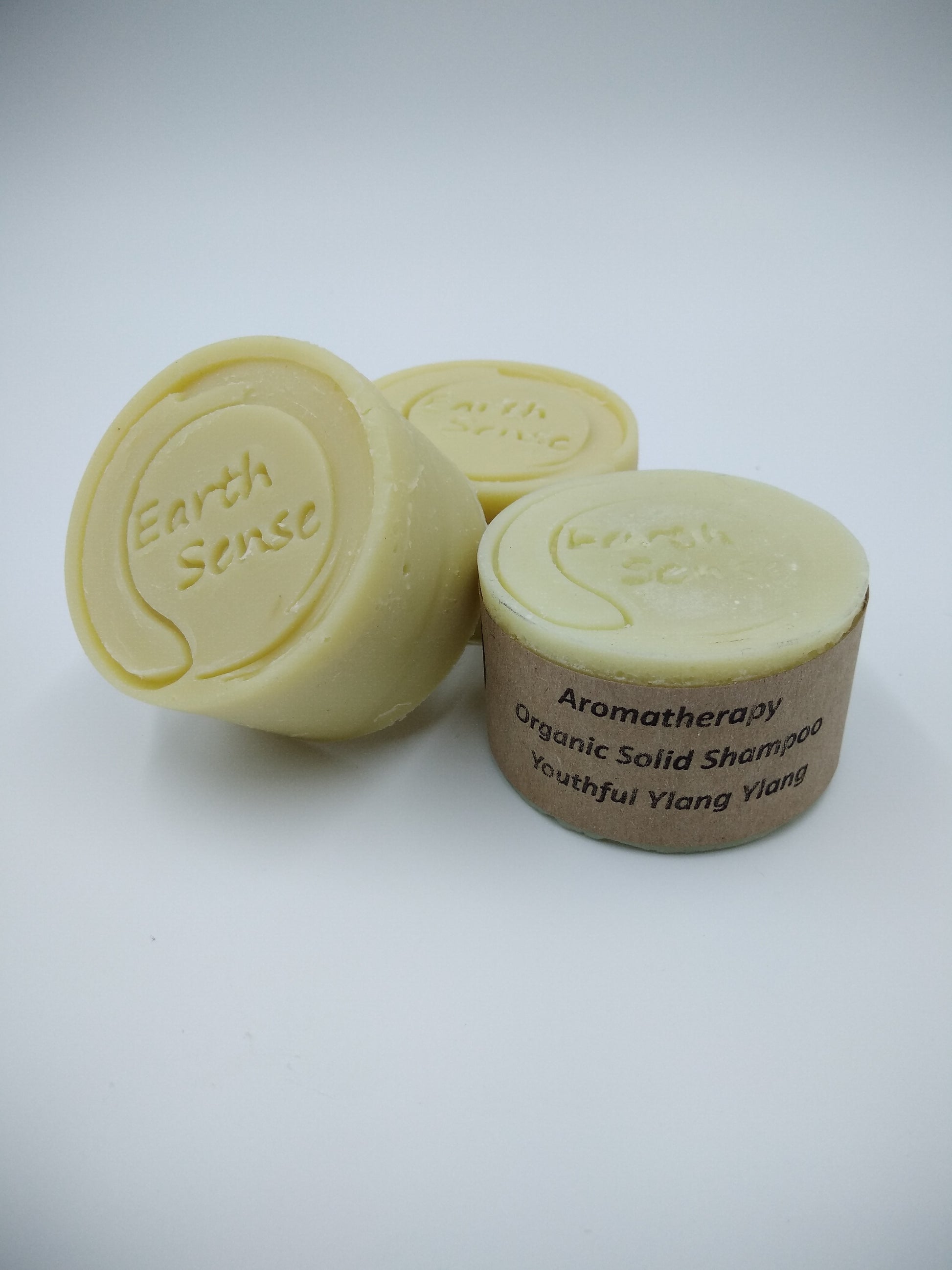 Organic Certified Balancing Solid Shampoo - Ylang Ylang - Normal & all Hair Types 60g - Earthsenseorganics