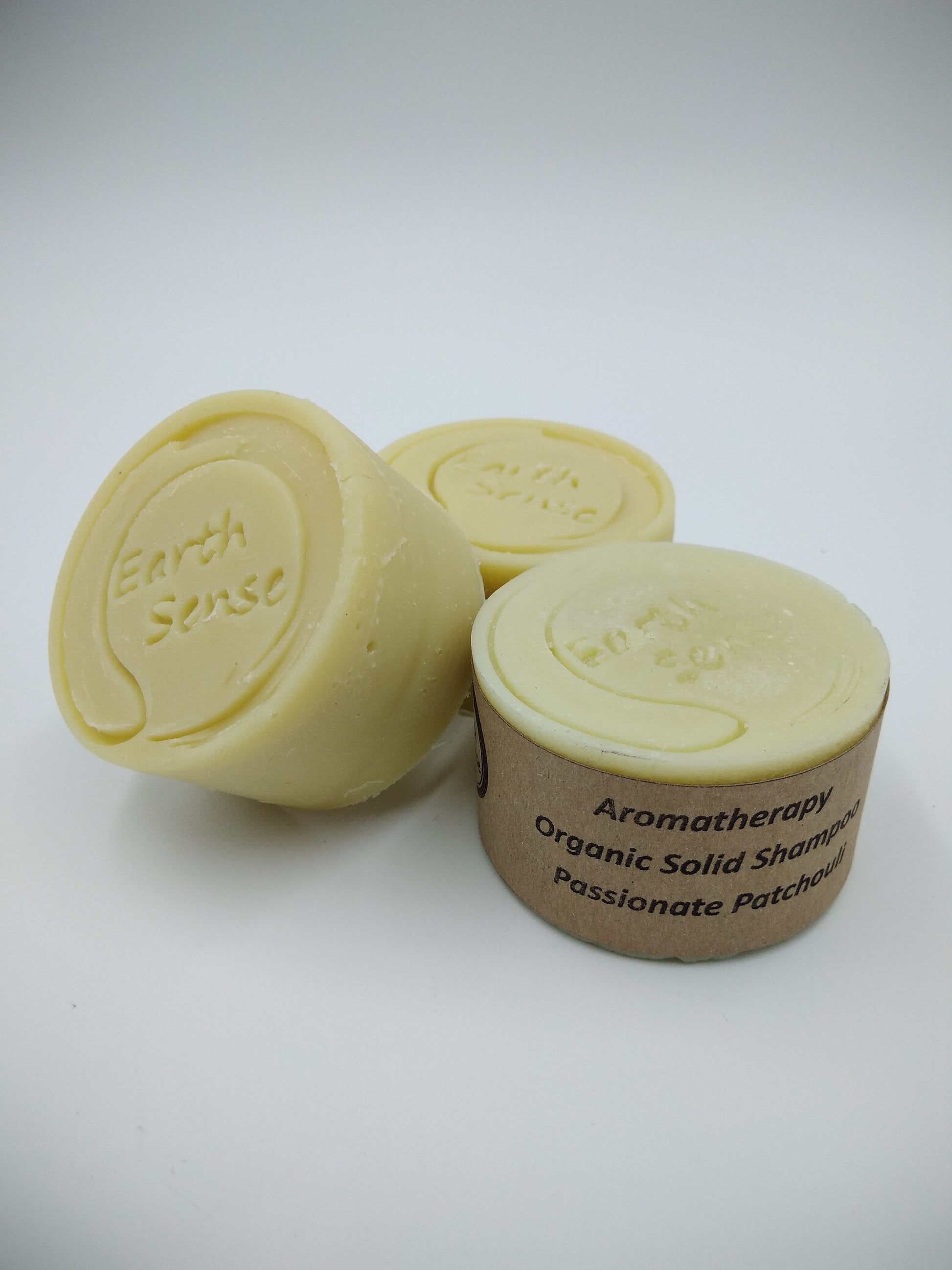 Organic Certified Balancing Solid Shampoo - Patchouli - Oily & all Hair Types 60g - Earthsenseorganics