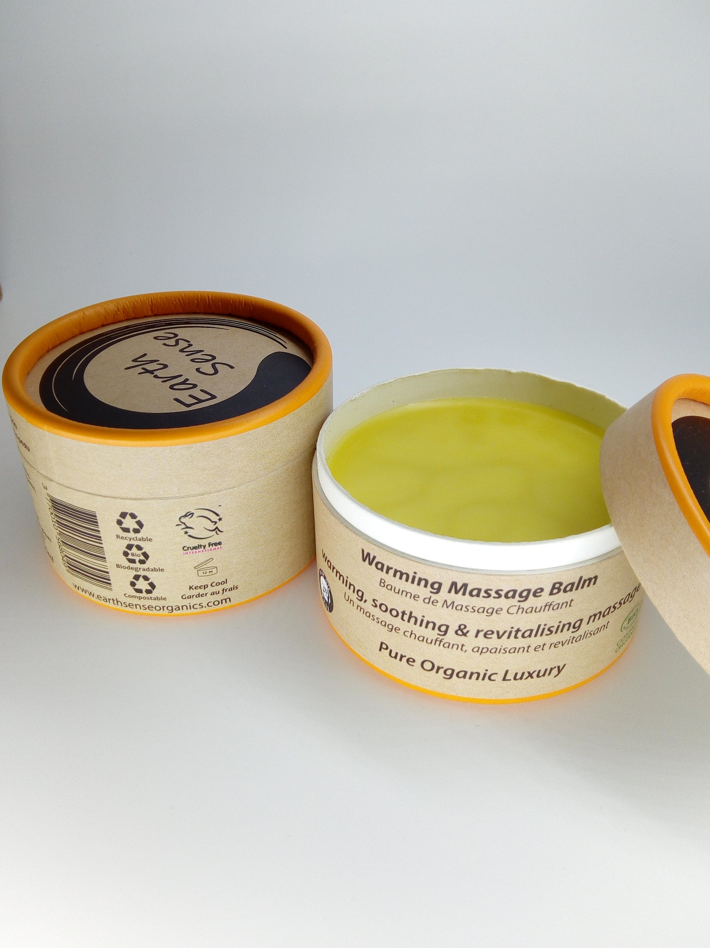 Organic Warming Massage Balm 100ml - For Face, hands, arms & whole body - Earthsenseorganics