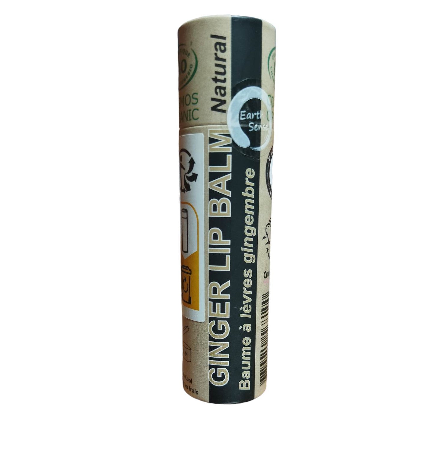 Organic Ginger Lip Balm 15ml - Earthsenseorganics