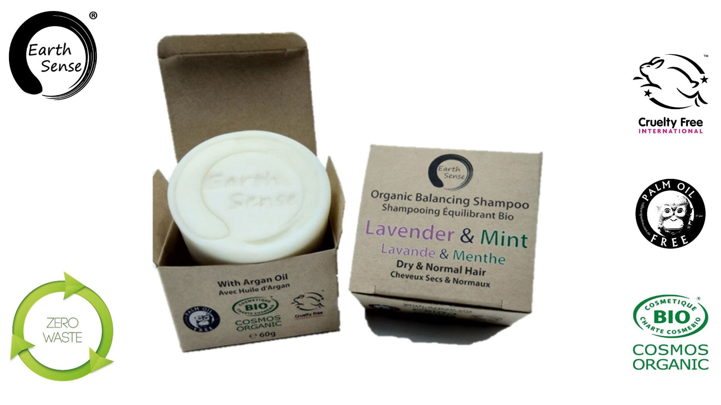 Trio Hair Care Pack - Organic Solid Shampoo, Organic Concentrated Hair Rinse & Argan Oil - Earthsenseorganics