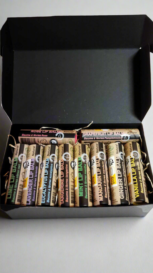 Lip Balm Gift Set - 10 x 15ml Lip Balms - MADE to ORDER