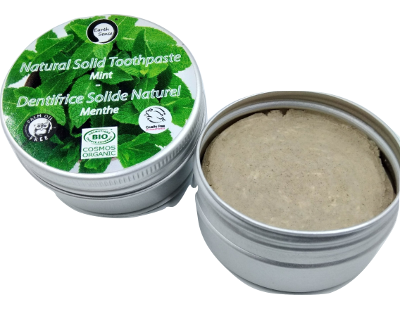 MINI BUNDLE - 4 x 40g Natural Organic Certified Solid Toothpaste - 2 of each type - Earthsenseorganics