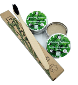 Natural Organic Certified Solid Toothpaste Gift Set
