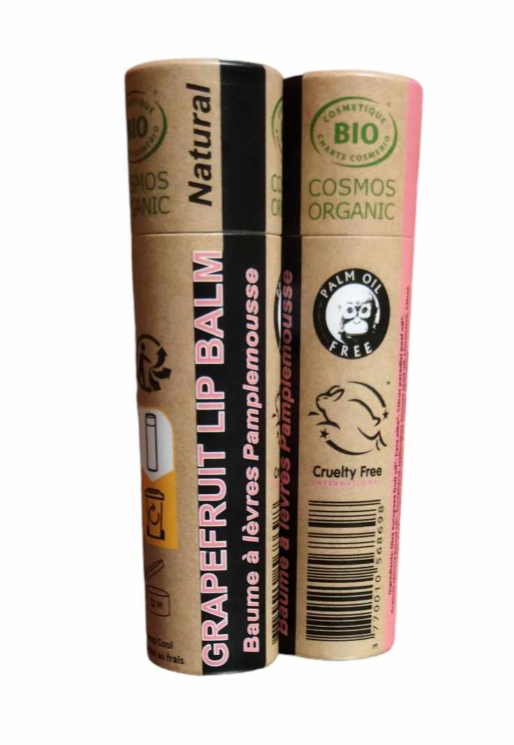 Organic Pink Grapefruit Lip Balm 15ml - Earthsenseorganics