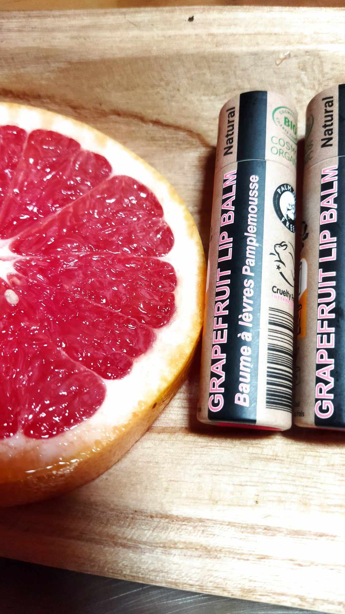 Organic Pink Grapefruit Lip Balm 15ml - Earthsenseorganics