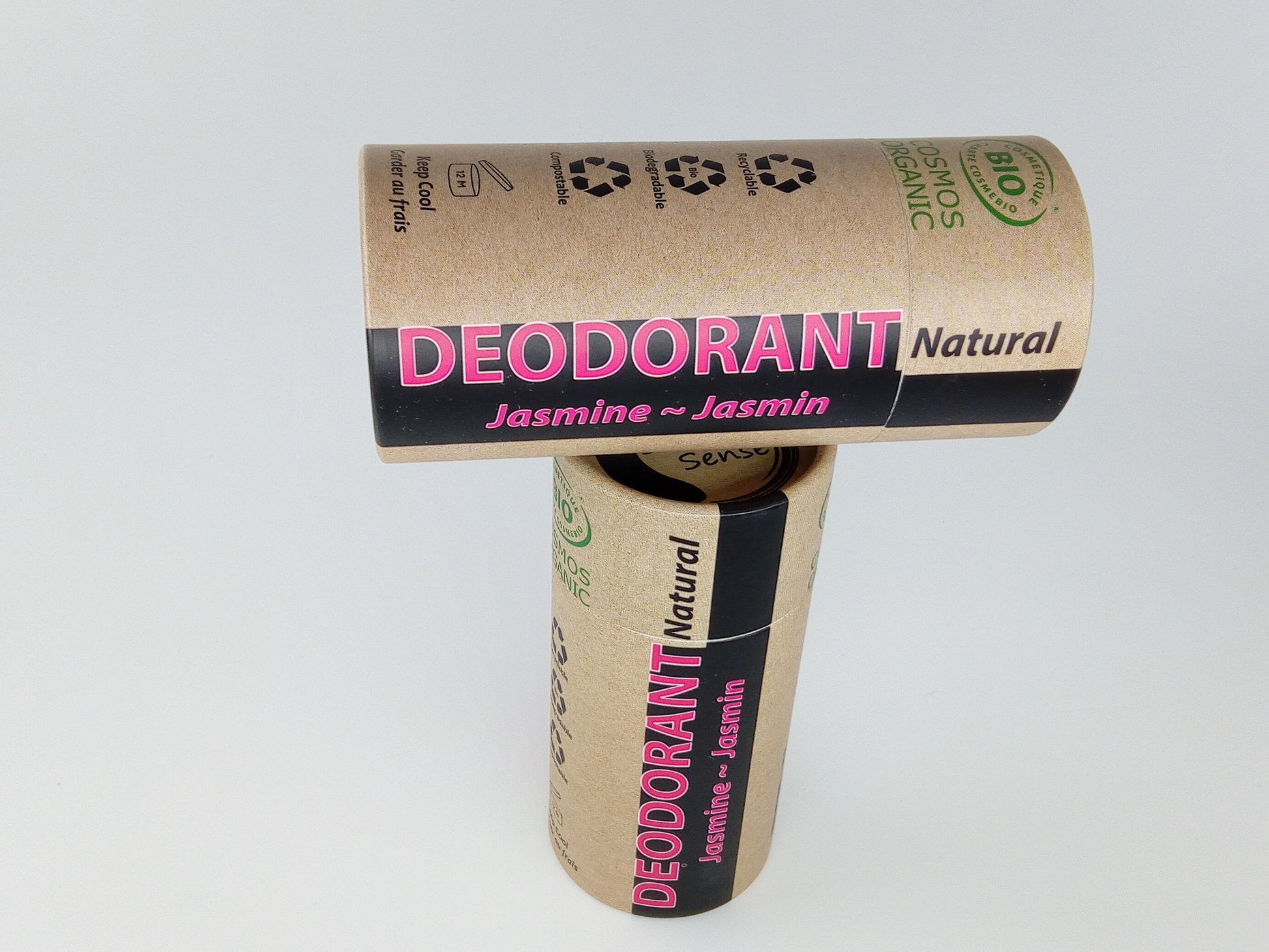MINI BUNDLE - 3 x 100ml Organic Certified Natural Deodorant - Jasmine - Earthsenseorganics
