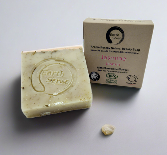 Organic Certified Solid Soap - Jasmine with Chamomile Flowers 90g