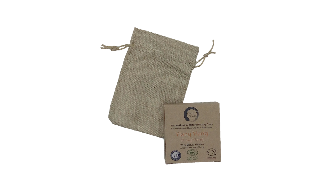 MINI BUNDLE - 4 x Organic Certified Solid Soap - Ylang Ylang with Blue Corn Flowers - Earthsenseorganics