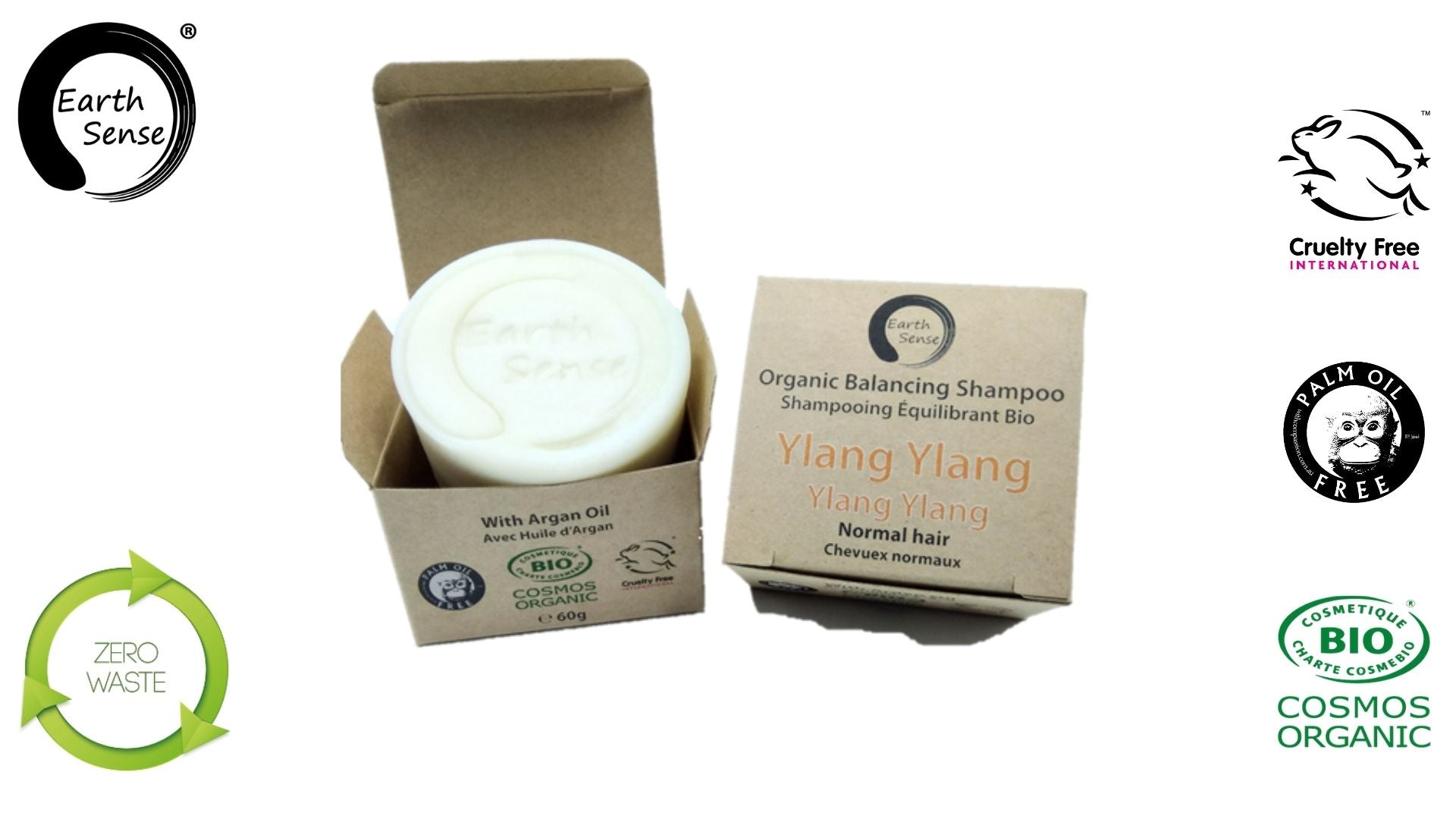 MAXI BUNDLE - 27 x 60g Organic Certified Solid Shampoo - 3 of each type - 9 types - Earthsenseorganics