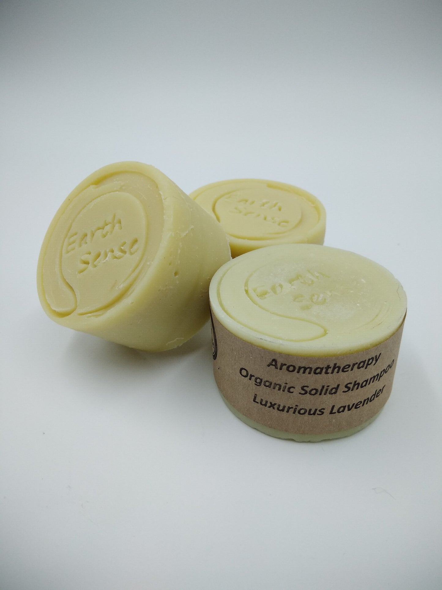 Organic Certified Balancing Solid Shampoo - Lavender & Mint - Dry & all Hair Types 60g - Earthsenseorganics
