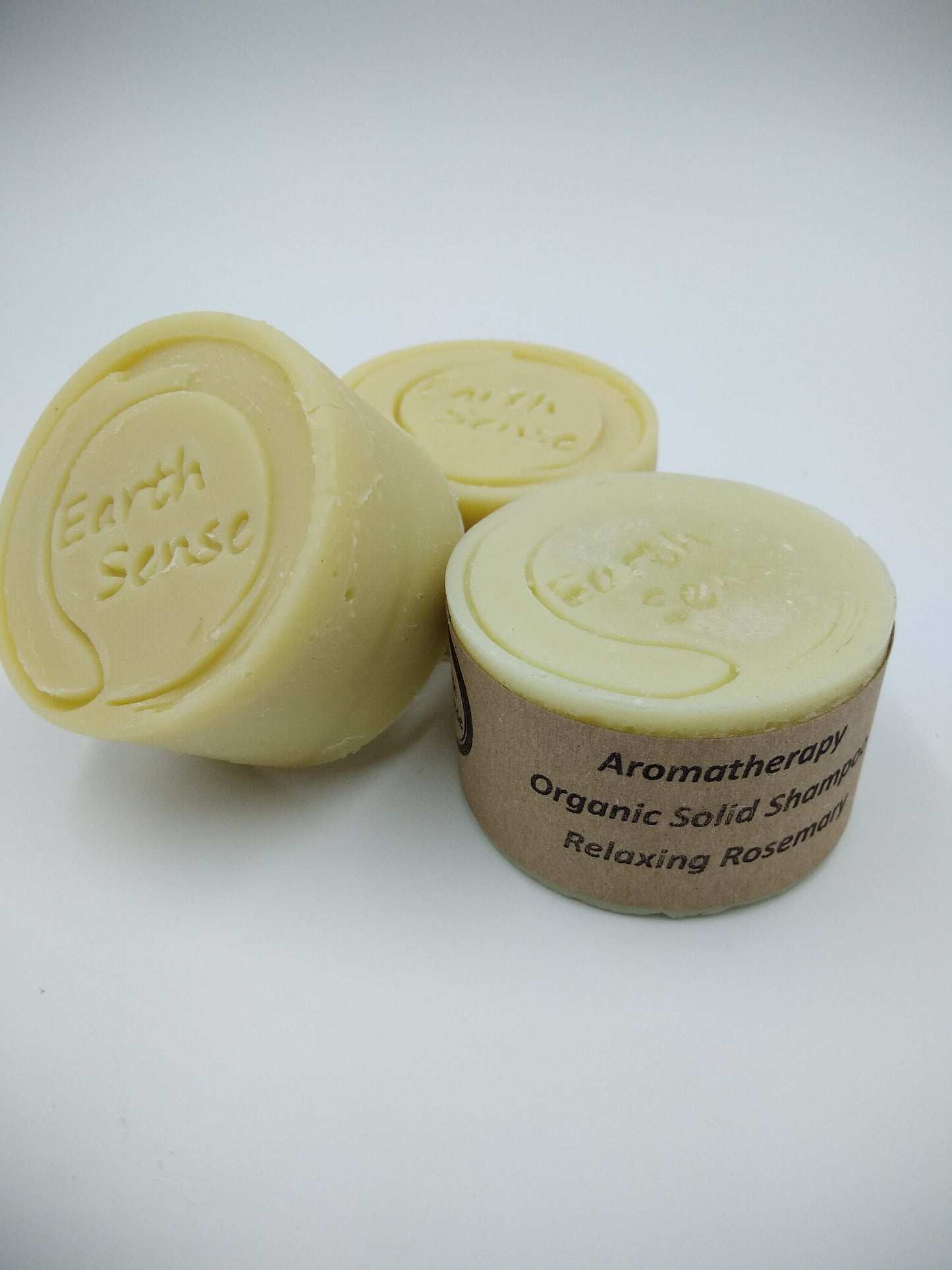 Organic Certified Balancing Solid Shampoo - Lavender & Rosemary - Dry & all Hair Types 60g - Earthsenseorganics
