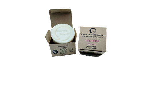 Shampoing Solide Équilibrant Certifié Bio - Jasmin - Cheveux Normaux &amp; Tous Types 60g