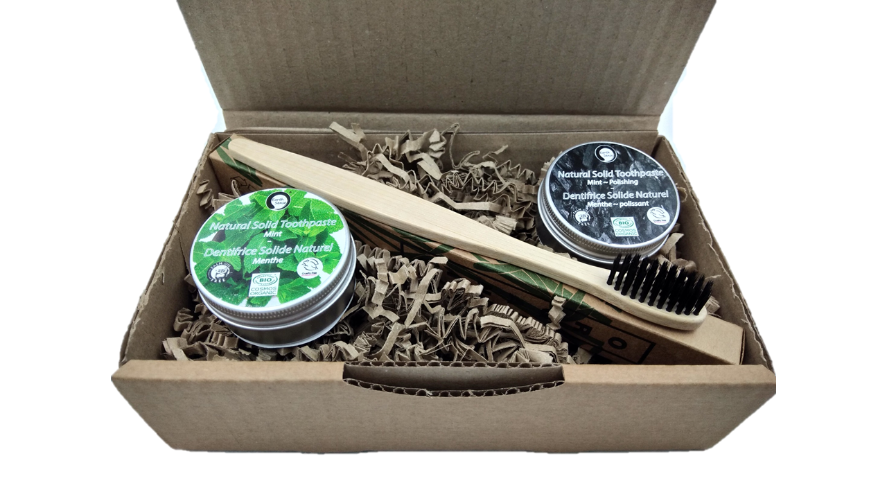 Natural Organic Certified Solid Toothpaste Gift Set - Earthsenseorganics